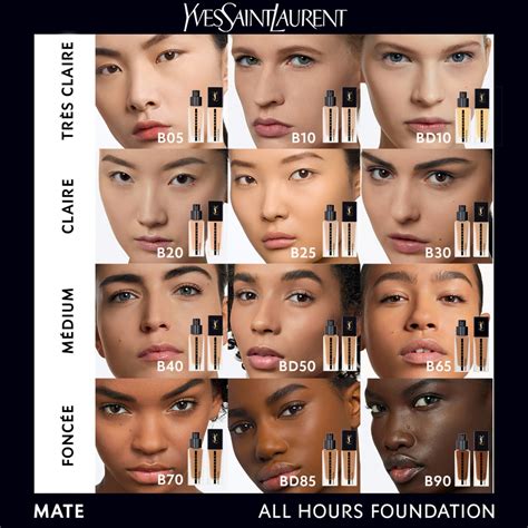 ysl all hours foundation custom shade set yves saint laurent|YSL matte foundation.